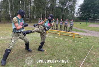 Пинские пограничники подтвердили высокий уровень боевой подготовки на смотре-конкурсе