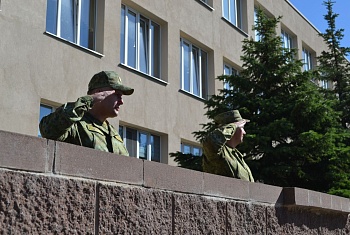 Торжественный митинг в честь Дня Независимости Республики Беларусь прошел в Группе связи и обеспечения