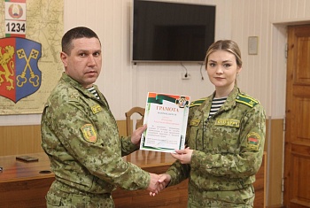 В Лидском пограничном отряде подвели итоги служебной практики курсантов