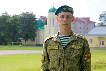 О службе в Лидском пограничном отряде рассказал рядовой Никита Пасюк.