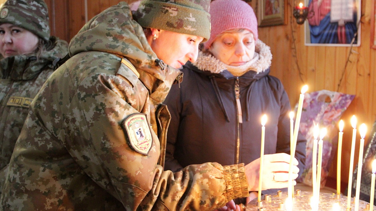 В храме Сморгонской пограничной группы освятили воду
