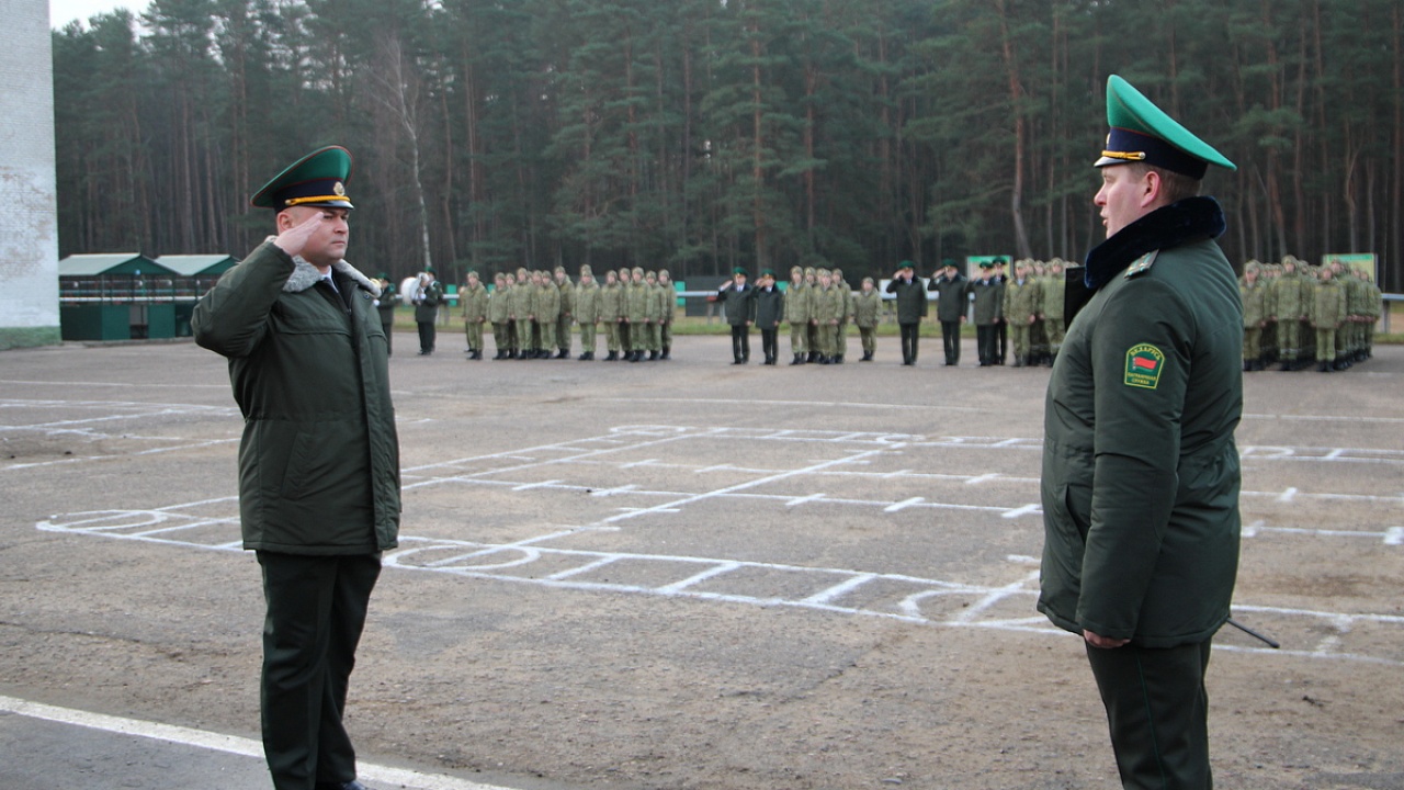 Митинг посвящённый Дню Октябрьской революции состоялся в Сморгонской пограничной группе