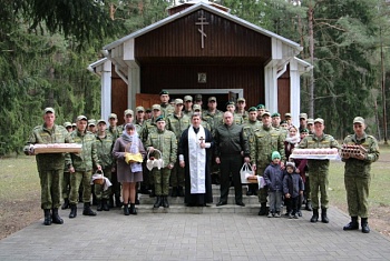 Праздничный молебен состоялся в Сморгонской пограничной группе