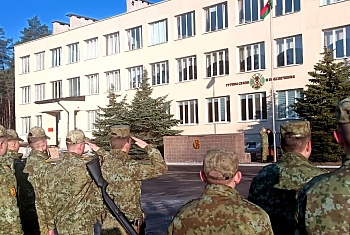 В Группе связи и обеспечения прошёл торжественный митинг, посвящённый Дню Конституции Республики Беларусь