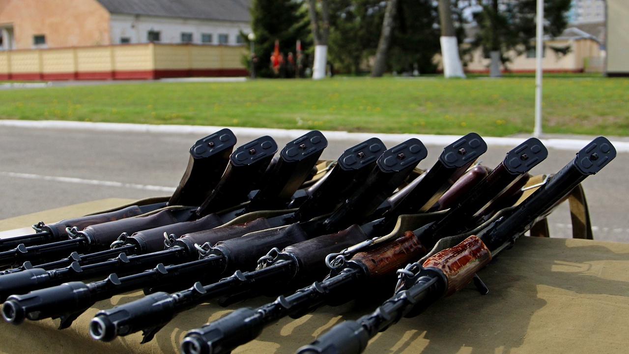 Ритуал встречи с Боевым Знаменем и вручения оружия состоялся в Лидском погранотряде