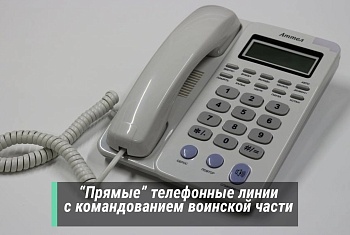 «Прямая телефонная линия» в июле 2024 года