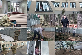 Где чисто там и дисциплина выше. Субботник в Группе связи и обеспечения