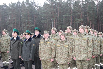 Митинг посвящённый Дню Октябрьской революции состоялся в Сморгонской пограничной группе