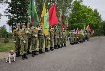 Слёт военно-патриотических клубов прошёл в Пинском пограничном отряде