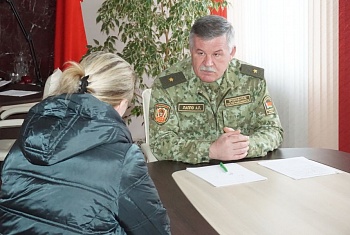 Председатель Государственного пограничного комитета Беларуси Анатолий Лаппо принял участие в подведении итогов служебной деятельности Лидского погранотряда, провел прием граждан в Вороново.