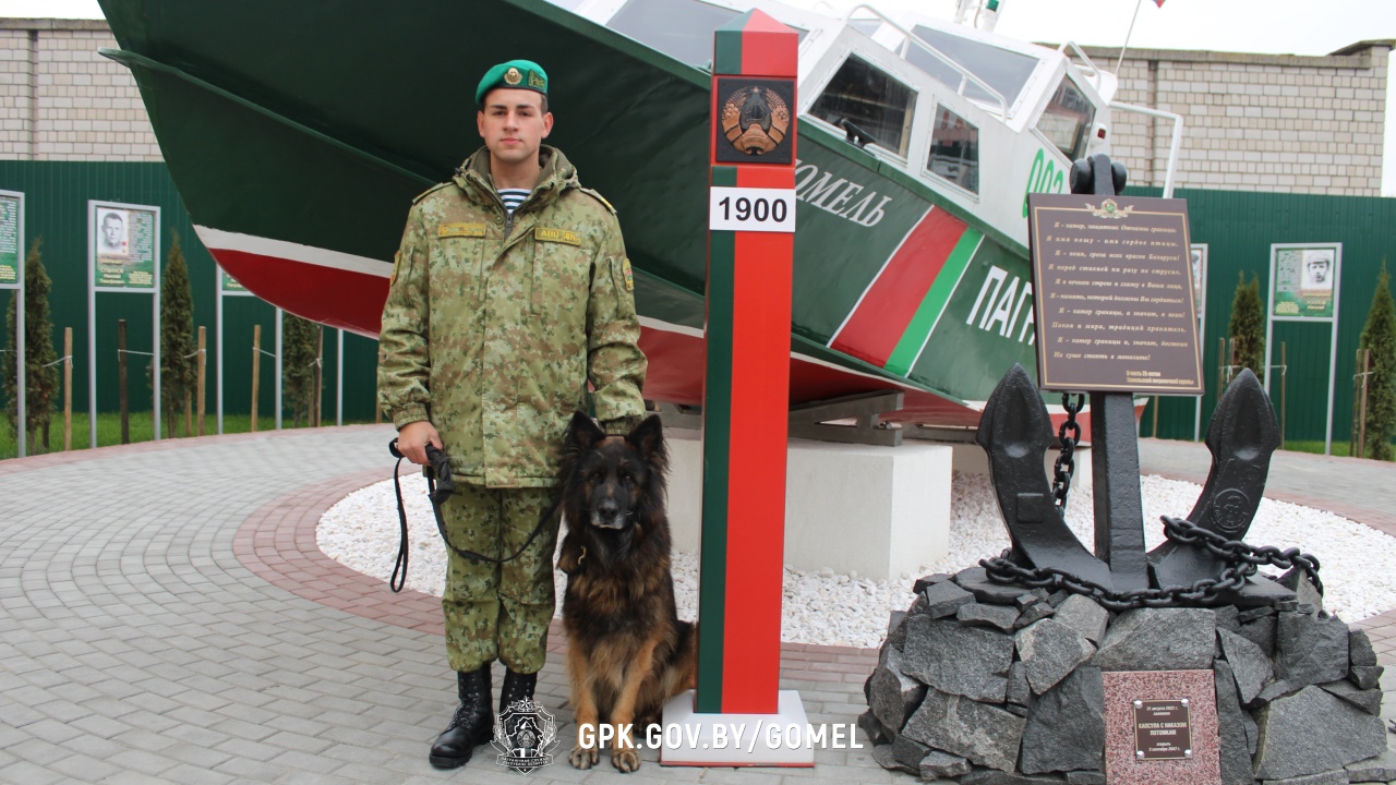 Пограничный пес Сакур уволен с военной службы