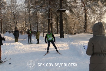 В Полоцком пограничном отряде прошел чемпионат по лыжным гонкам