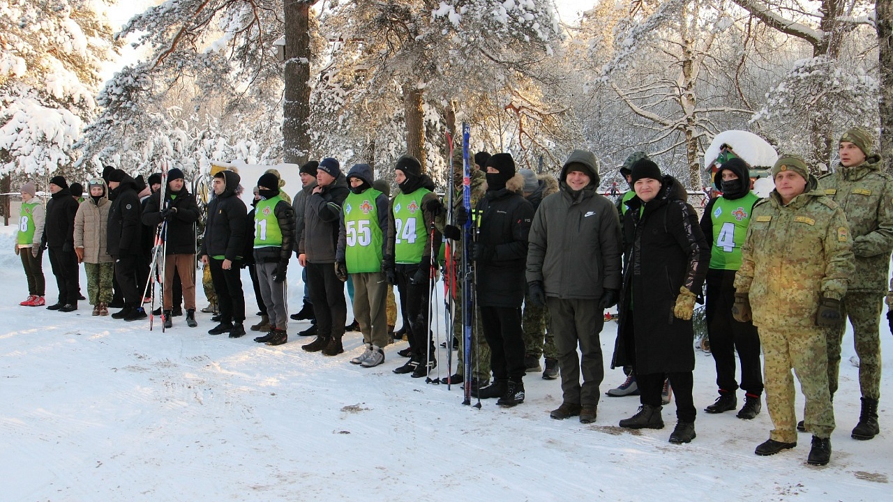 В Полоцком пограничном отряде прошел чемпионат по лыжным гонкам