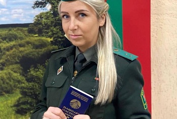 Прапорщик Ольга Трифанова заняла 2-е место среди контролёров отделений пограничного контроля