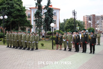 Митинг, посвящённый 105-летию образования органов пограничной службы Республики Беларусь, состоялся в Пинске 