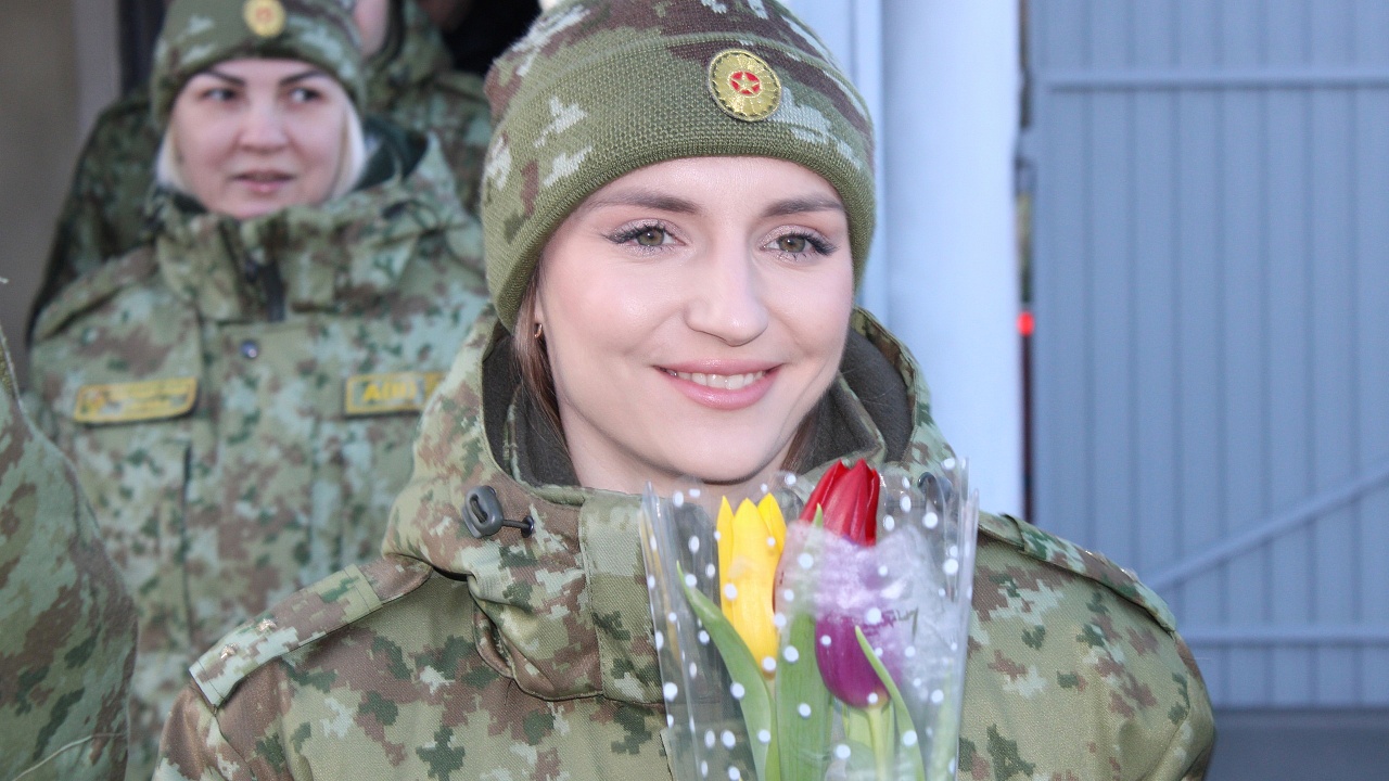 В Мозырском погранотряде поздравили женщин с 8 марта